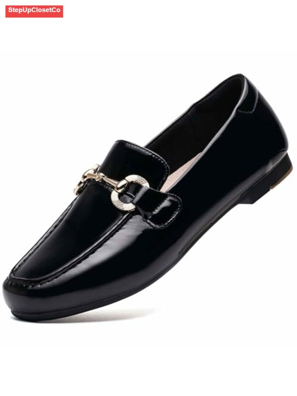 Women's Fashion Low Heel Slip on Loafers Driving Flats Square Toe